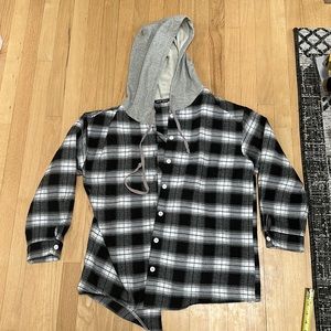 Hooded flannel never worn